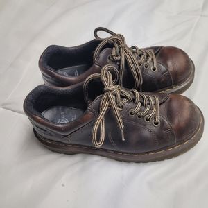 Dr. Doc Martens Brown Leather Grizzly Chunky Oxfords AirWair 8312 Men7 Women8